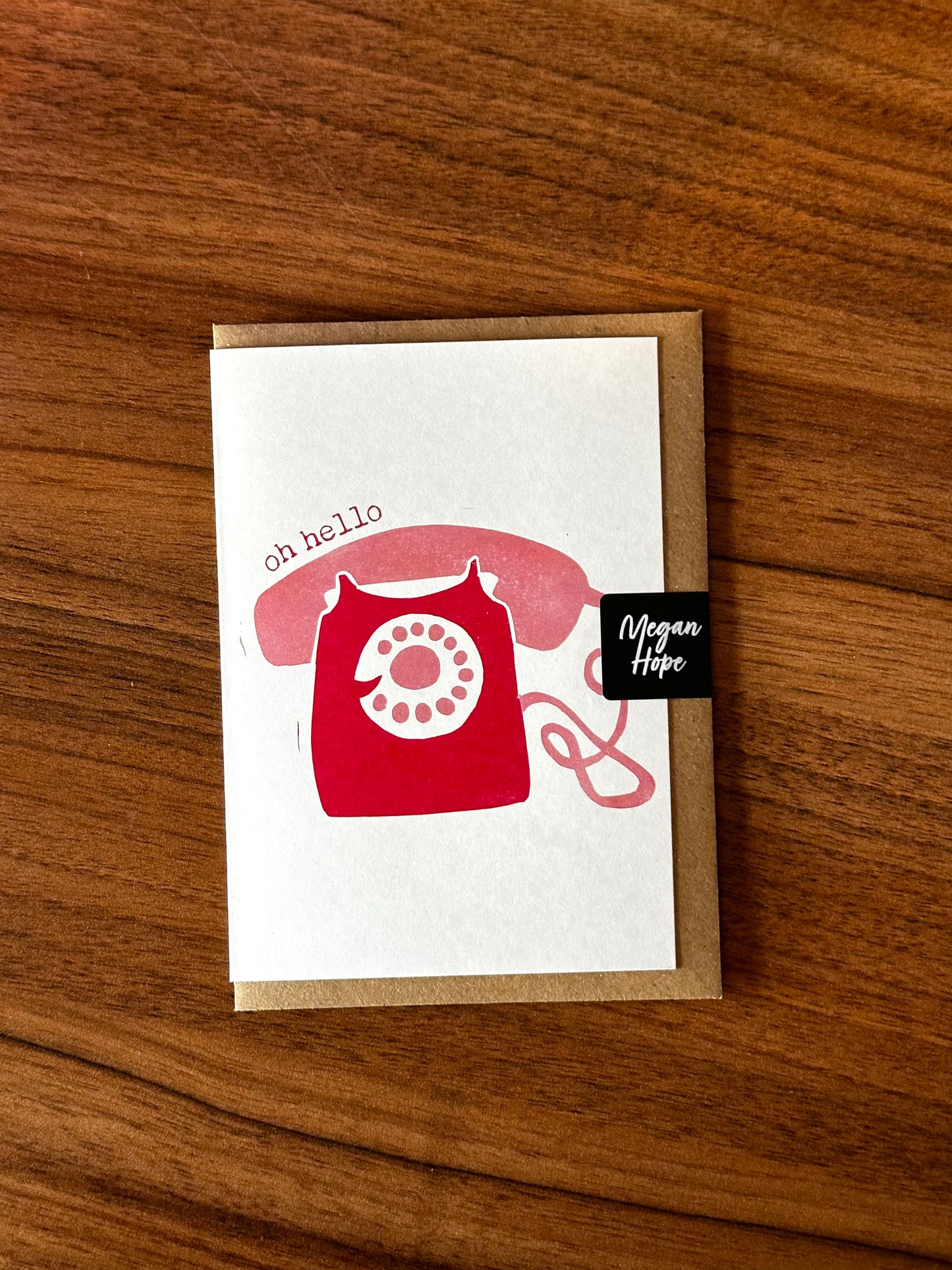 Oh Hello Lino Card