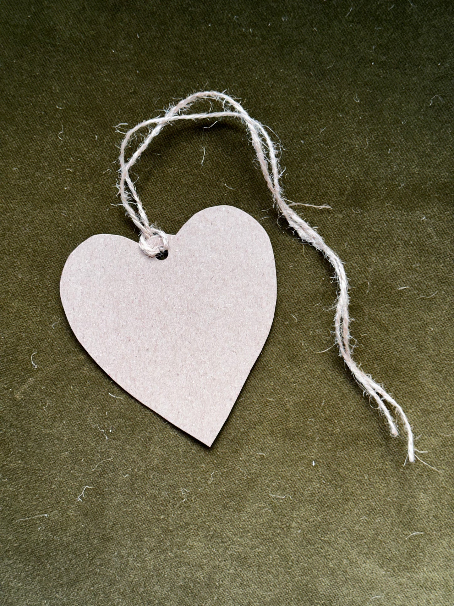 Red Heart Lino Printed Gift Tag