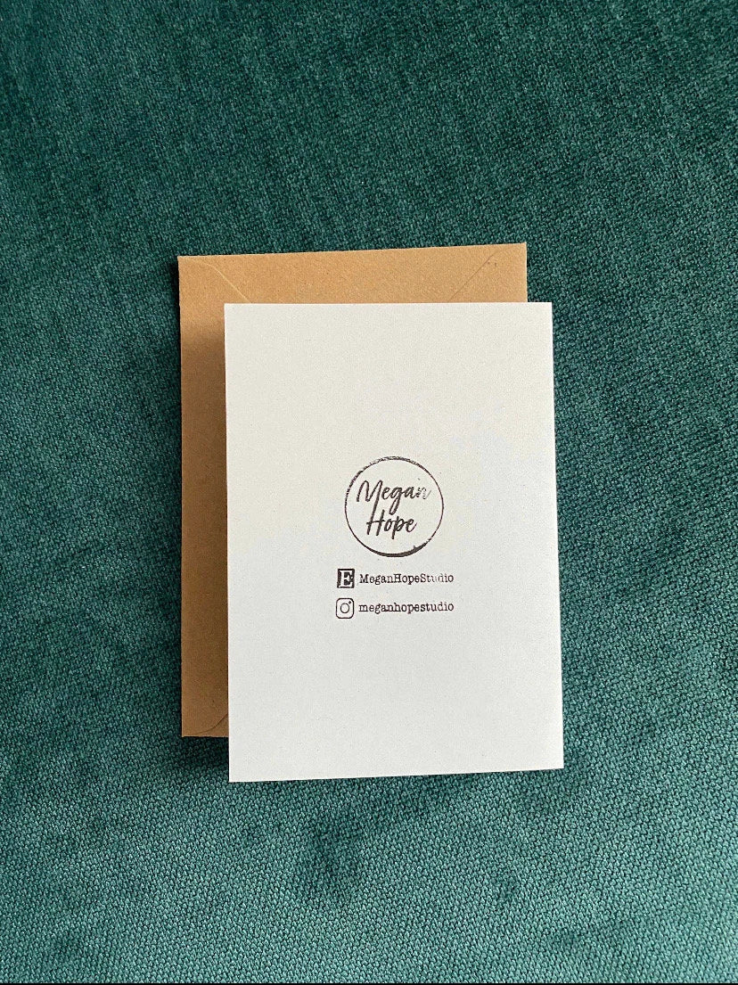 Three Kings Lino Christmas Card