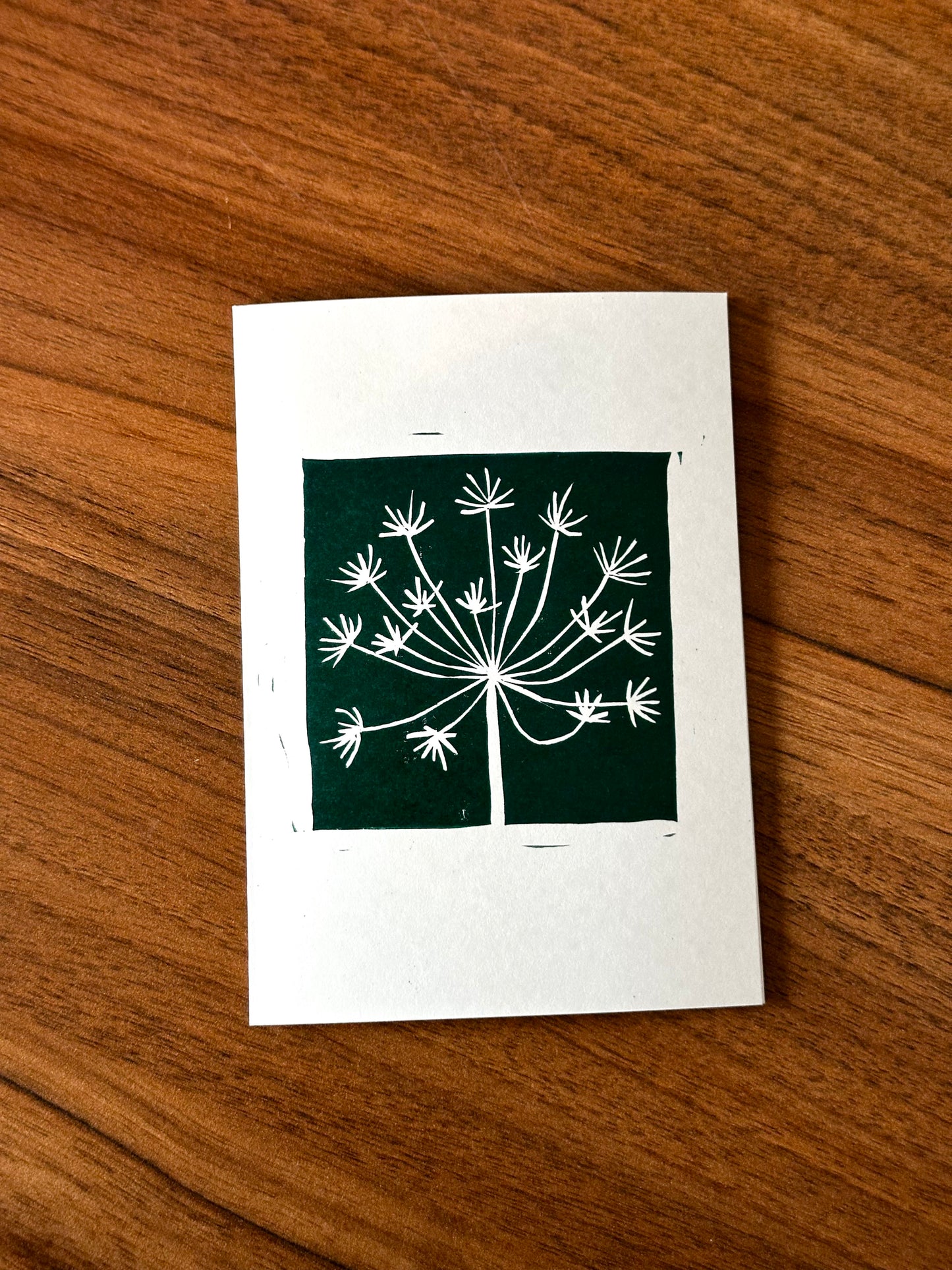 Floral Lino Card