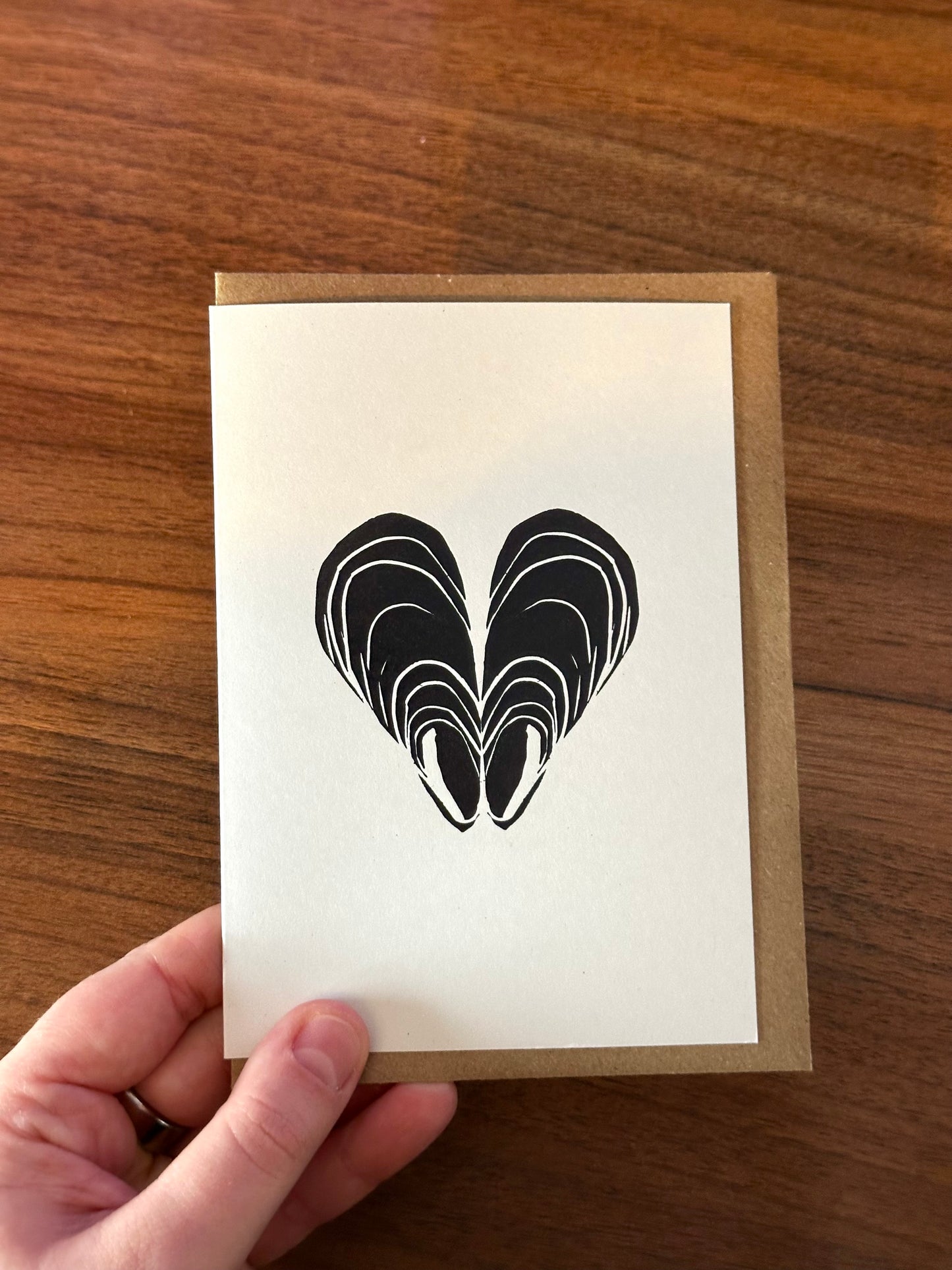 Mussels Lino Card