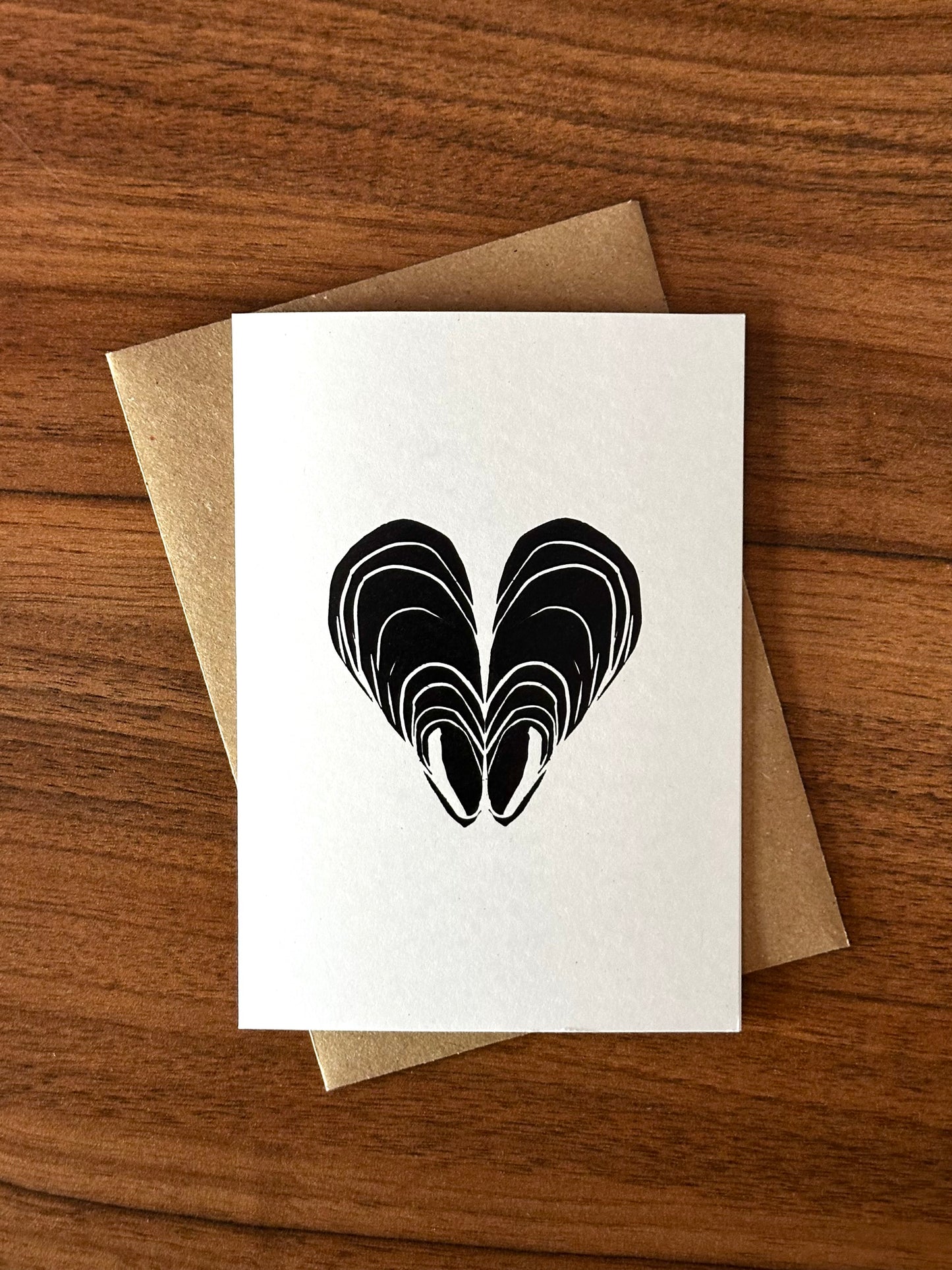 Mussels Lino Card