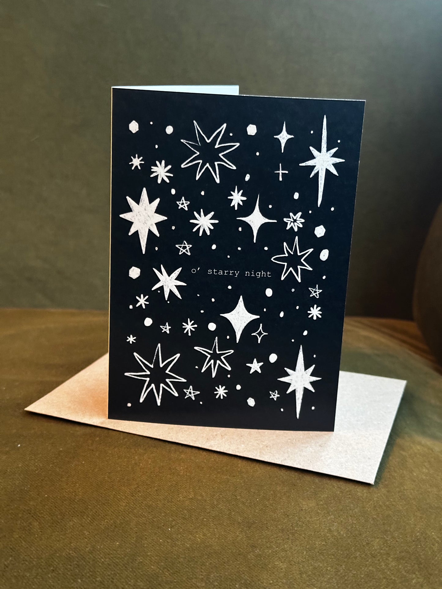 O' Starry Night Christmas Card with Envelope