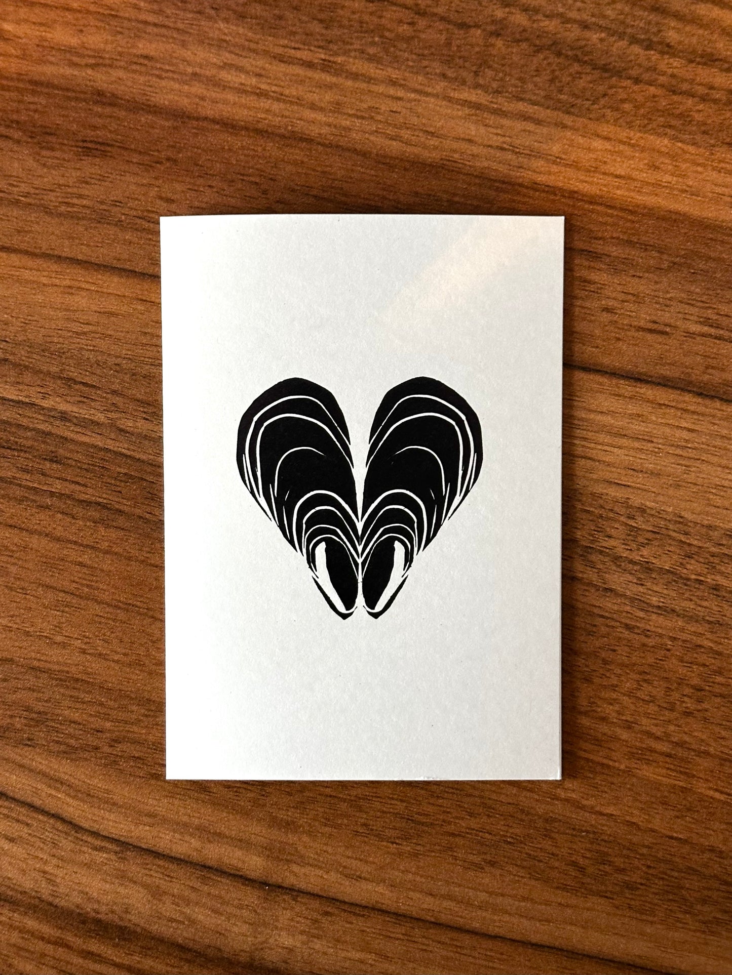 Mussels Lino Card