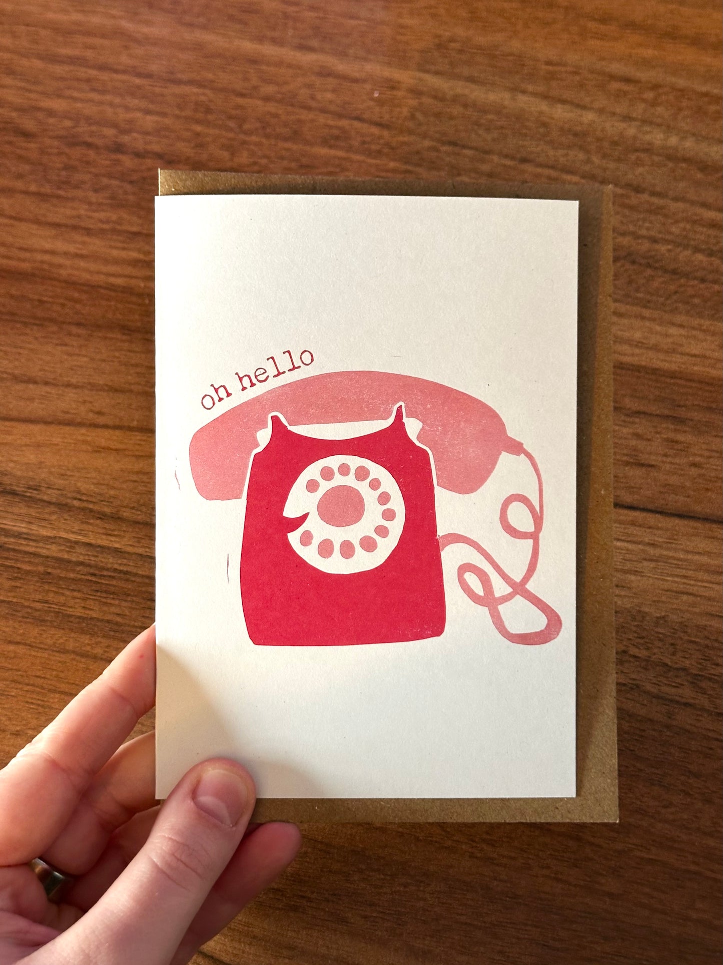 Oh Hello Lino Card