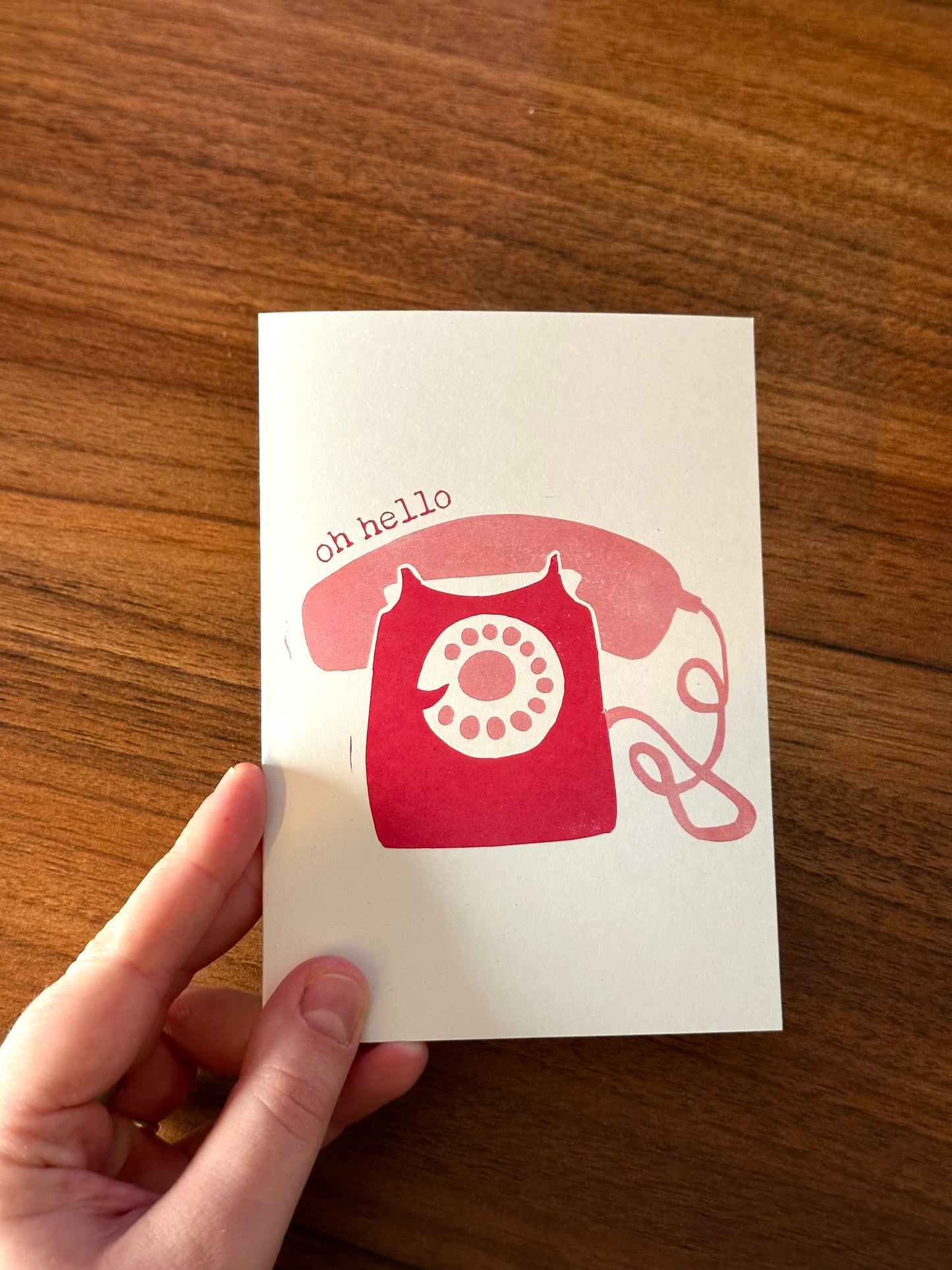 Oh Hello Lino Card