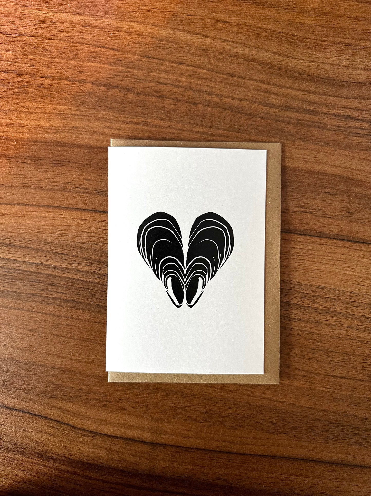 Mussels Lino Card