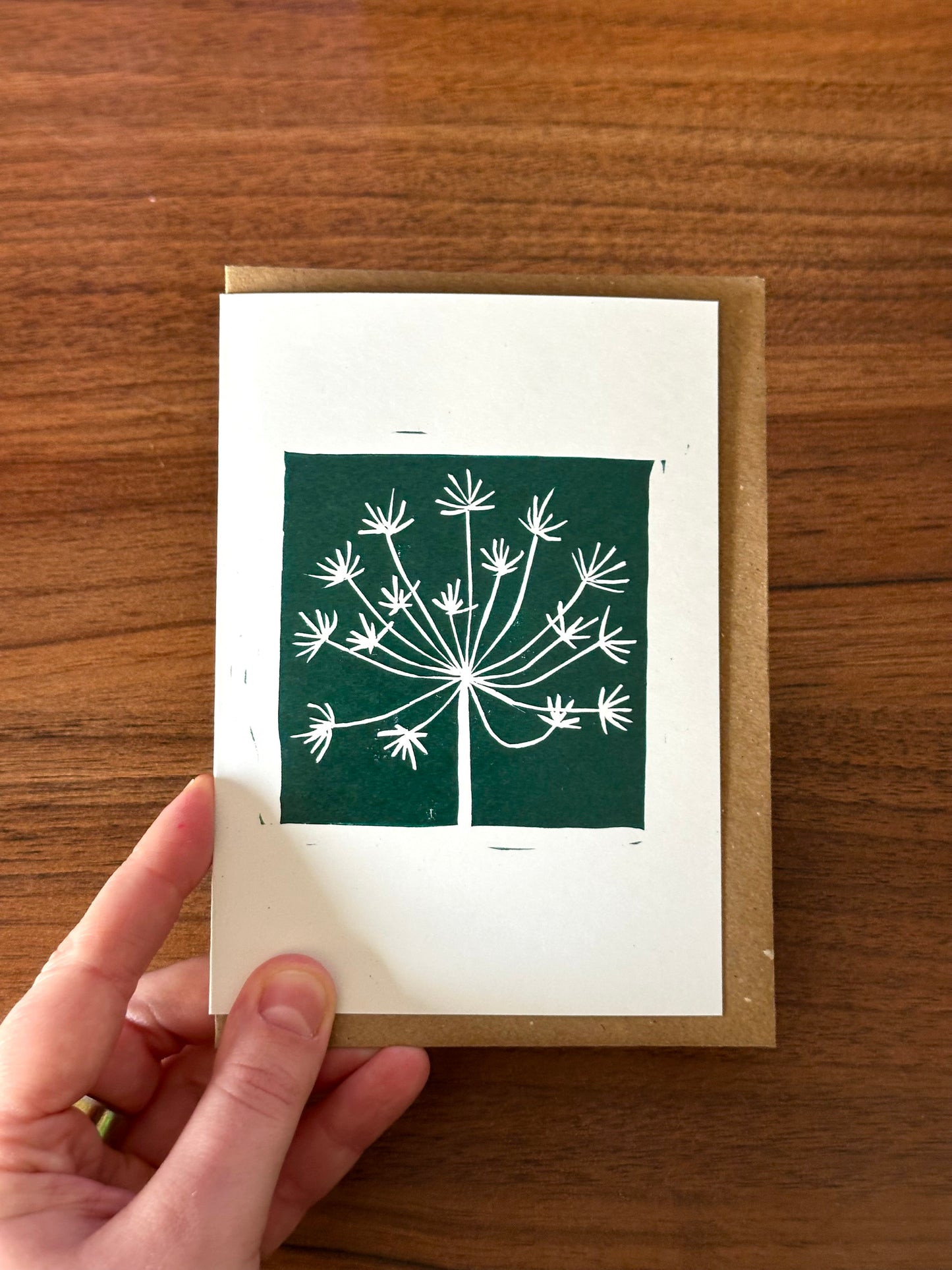 Floral Lino Card