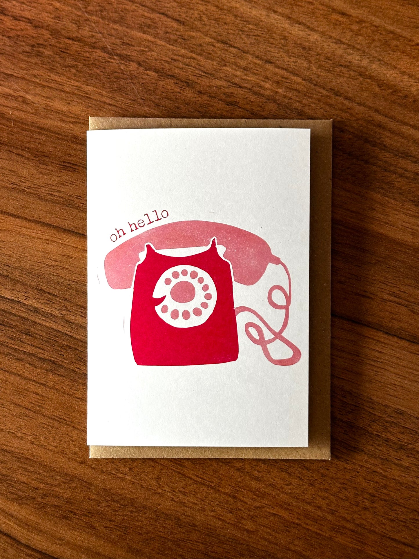 Oh Hello Lino Card