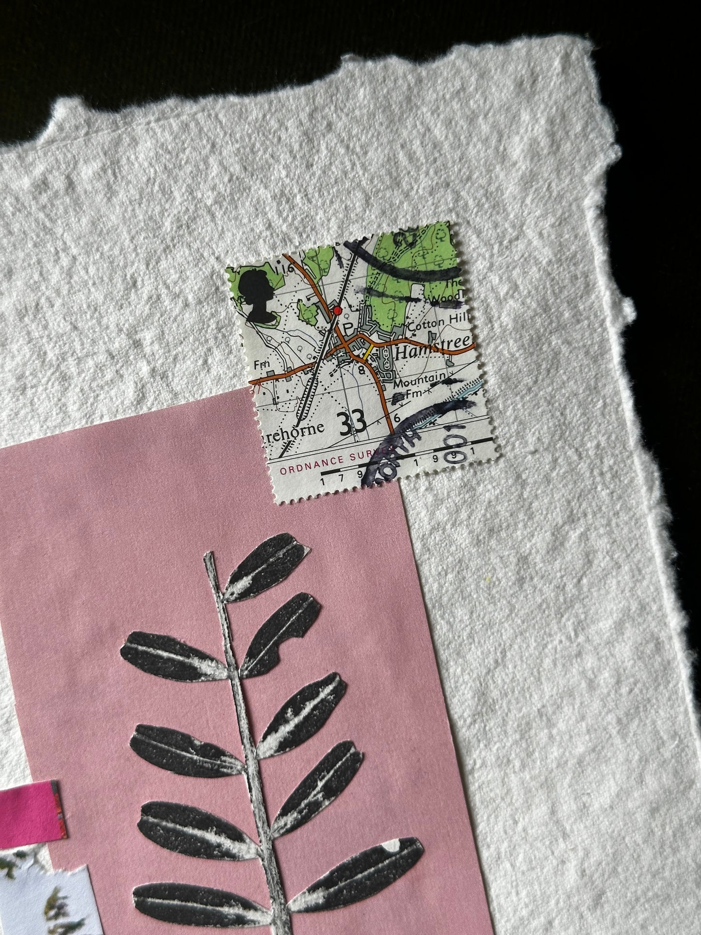 Welcome to Our Diverse Home - Mixed Media Collage on Handmade Paper