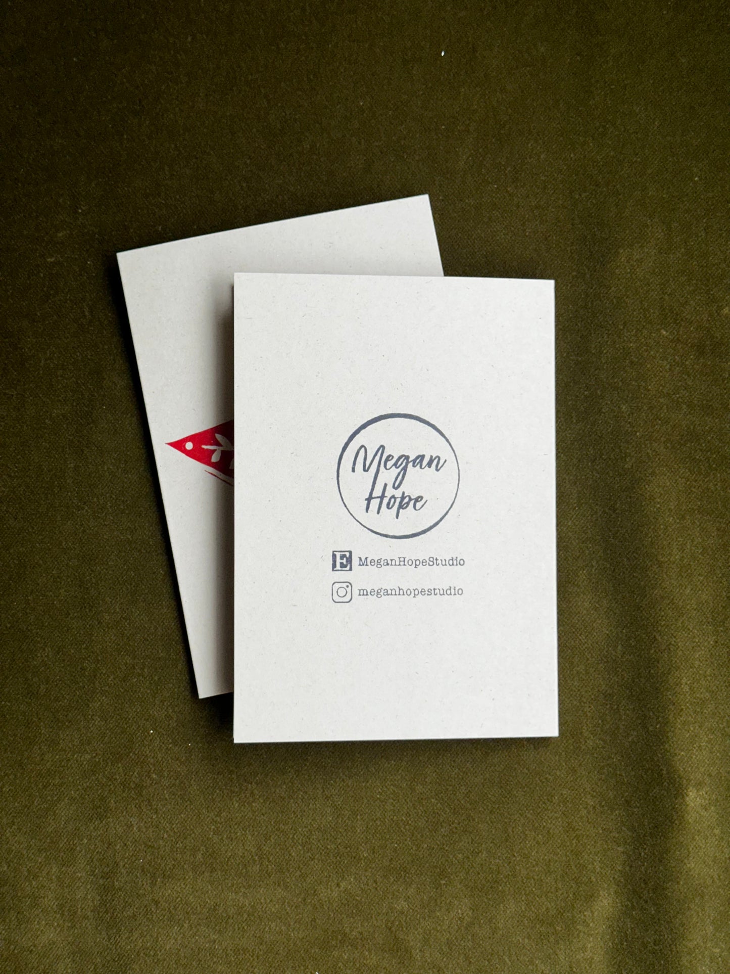 Red Star Lino Christmas Card