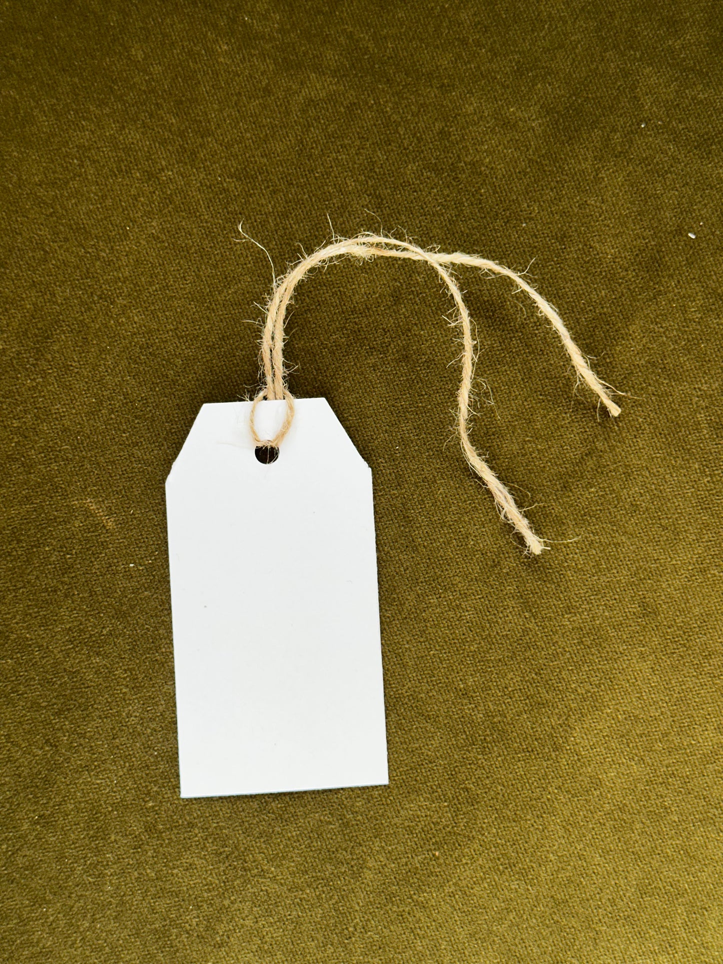 Mistletoe Lino Printed Gift Tag
