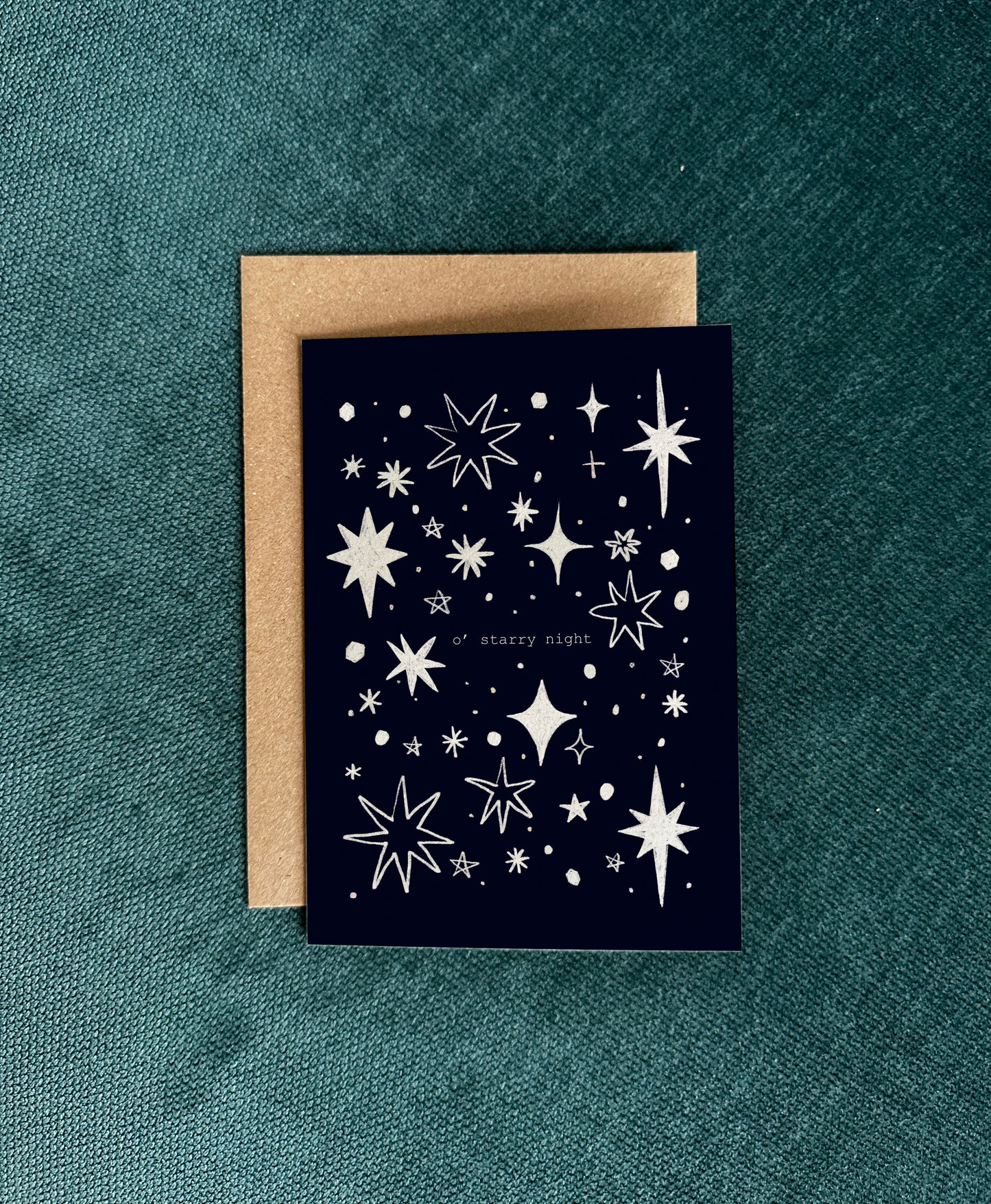 O' Starry Night Christmas Card with Envelope